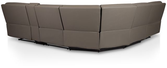 Rhett Gray Micro Small Two-arm Power Reclining Sectional