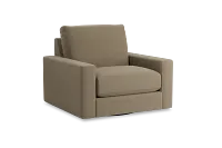 Edgewater Elite Taupe Swivel Chair
