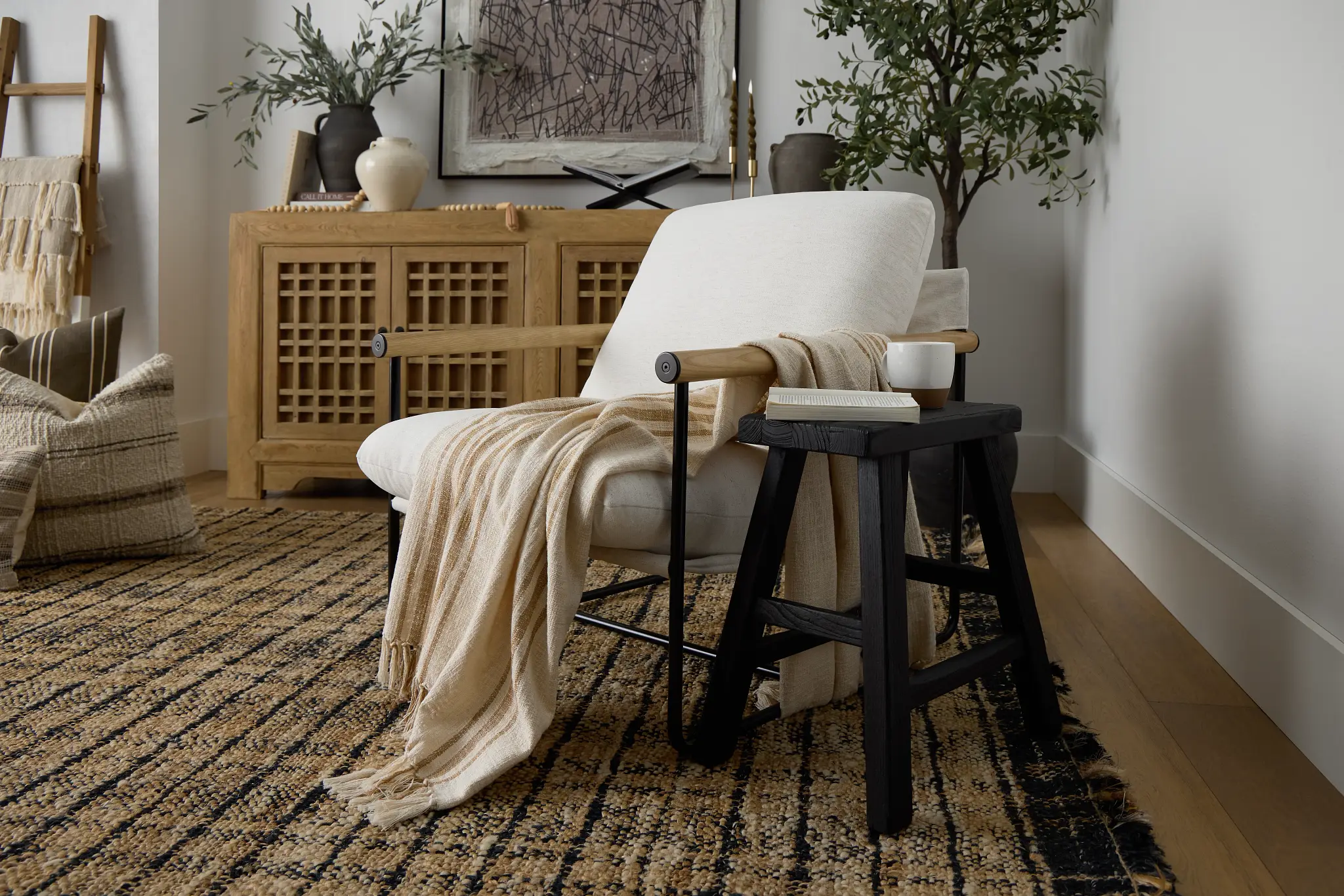 Margo White Fabric Accent Chair Margo White Fabric Accent Chair