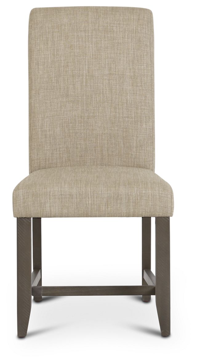 Taryn Light Taupe Upholstered Side Chair (2)