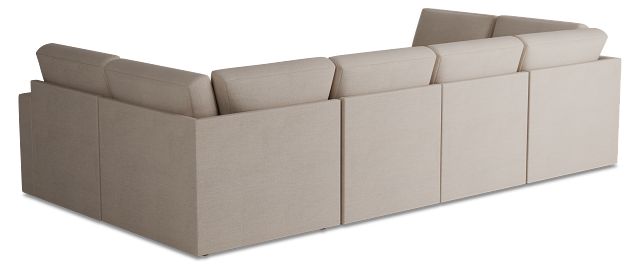 Citymod Beige Fabric 8-piece Pit Sectional