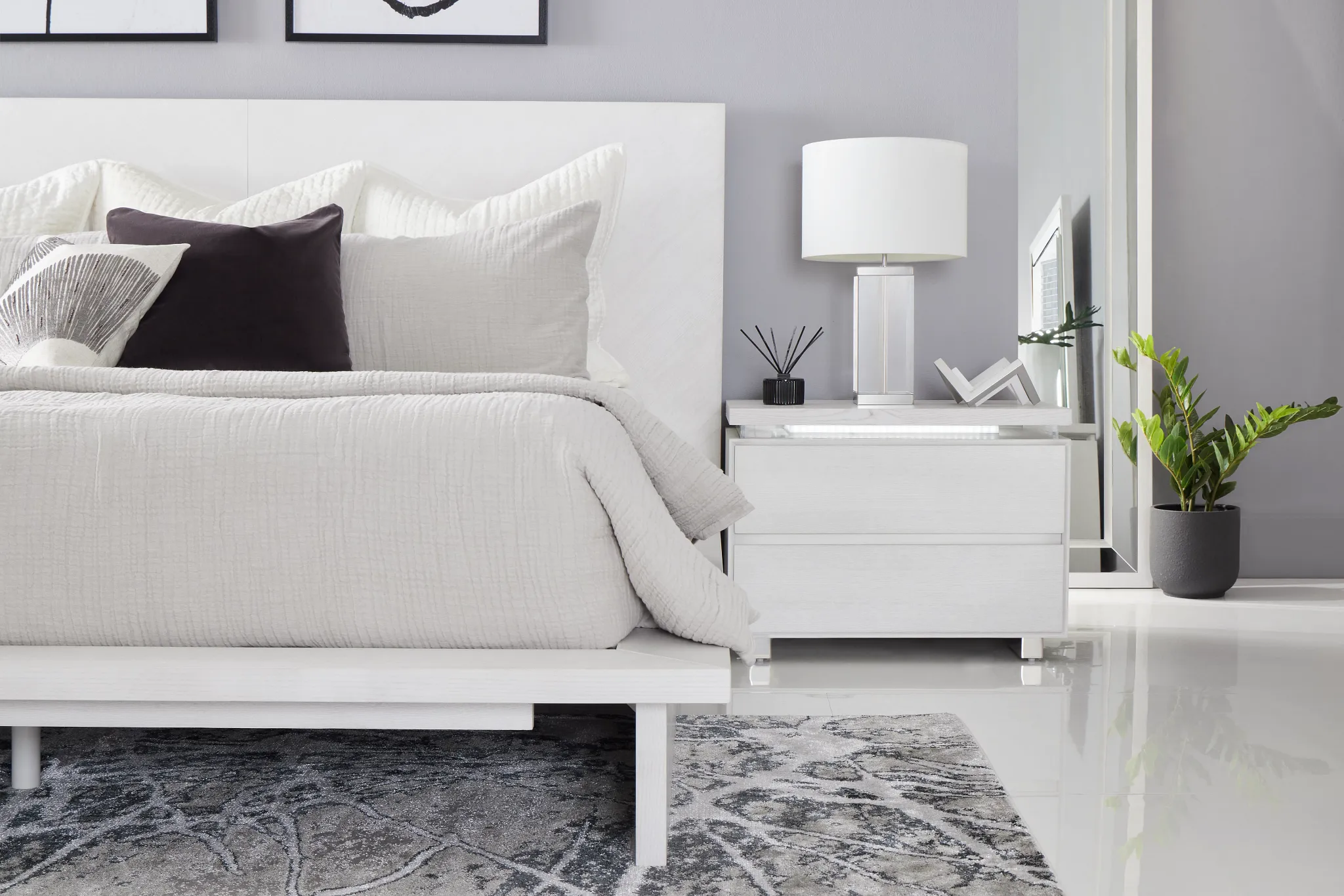 Bal Harbour White Nightstand