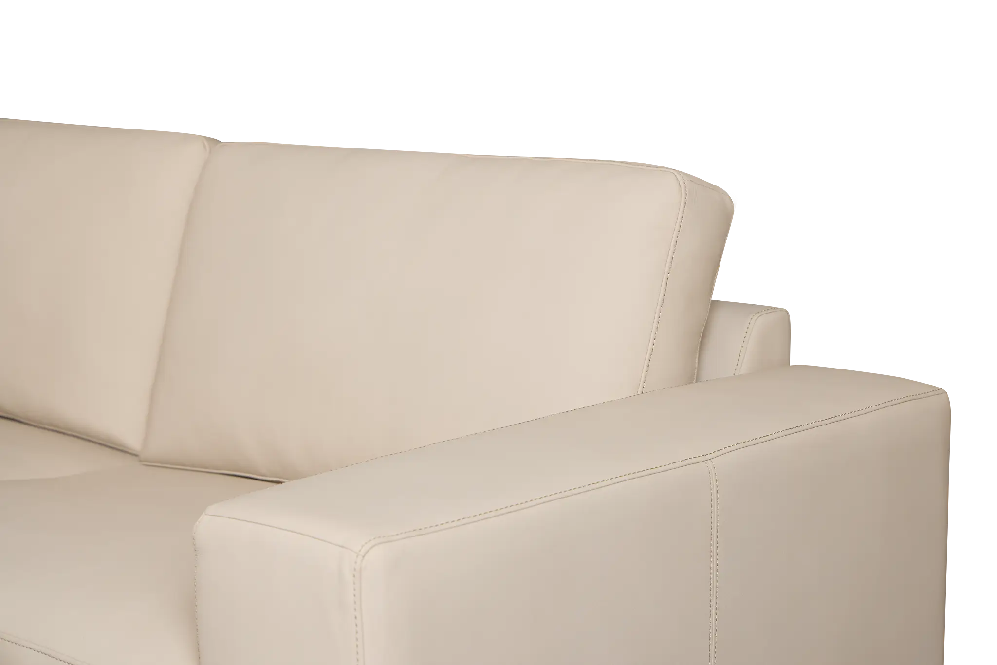 Kellan Ivory Leather Large Left Chaise Sectional Kellan Ivory Leather Large Left Chaise Sectional