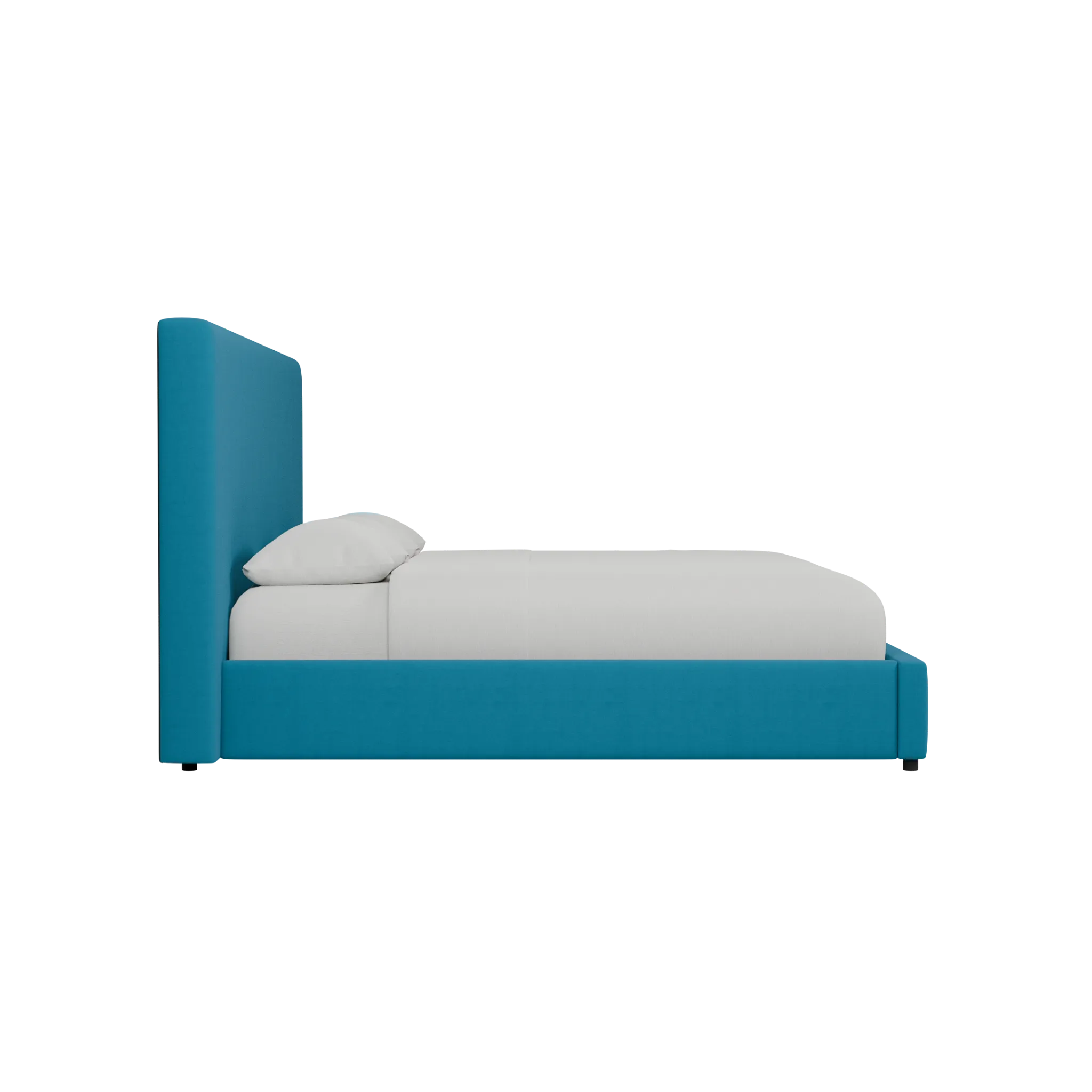 Grayton Joya Teal 54" Upholstered Platform Bed