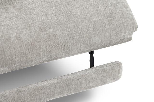 Zuri Gray Velvet Power Reclining Loveseat W/ Power Headrest