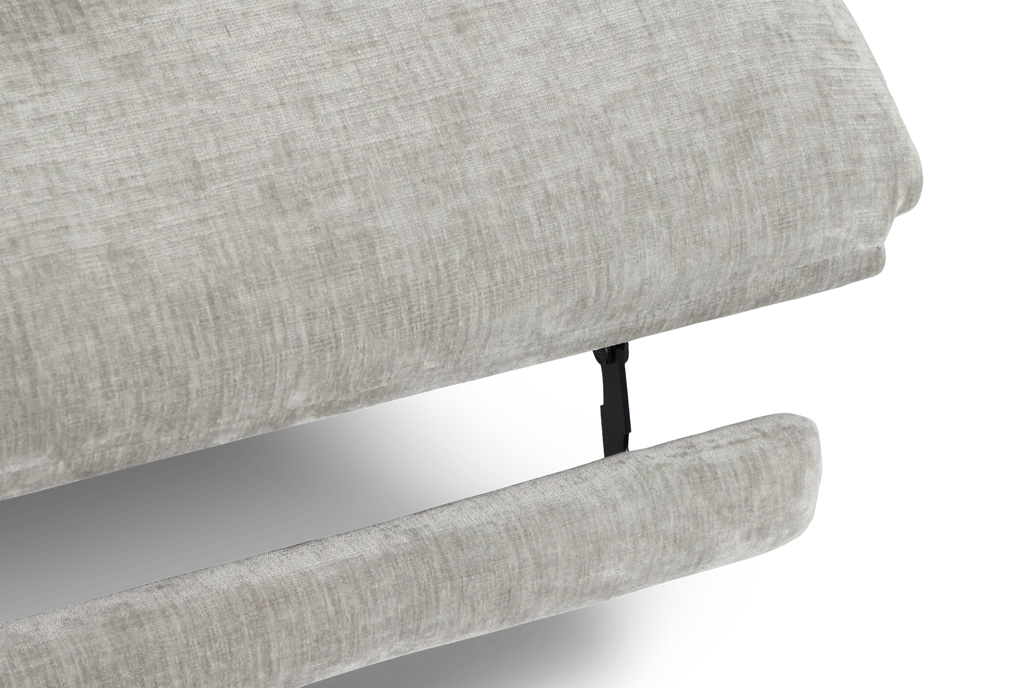 Zuri Gray Velvet Power Reclining Loveseat W/ Power Headrest