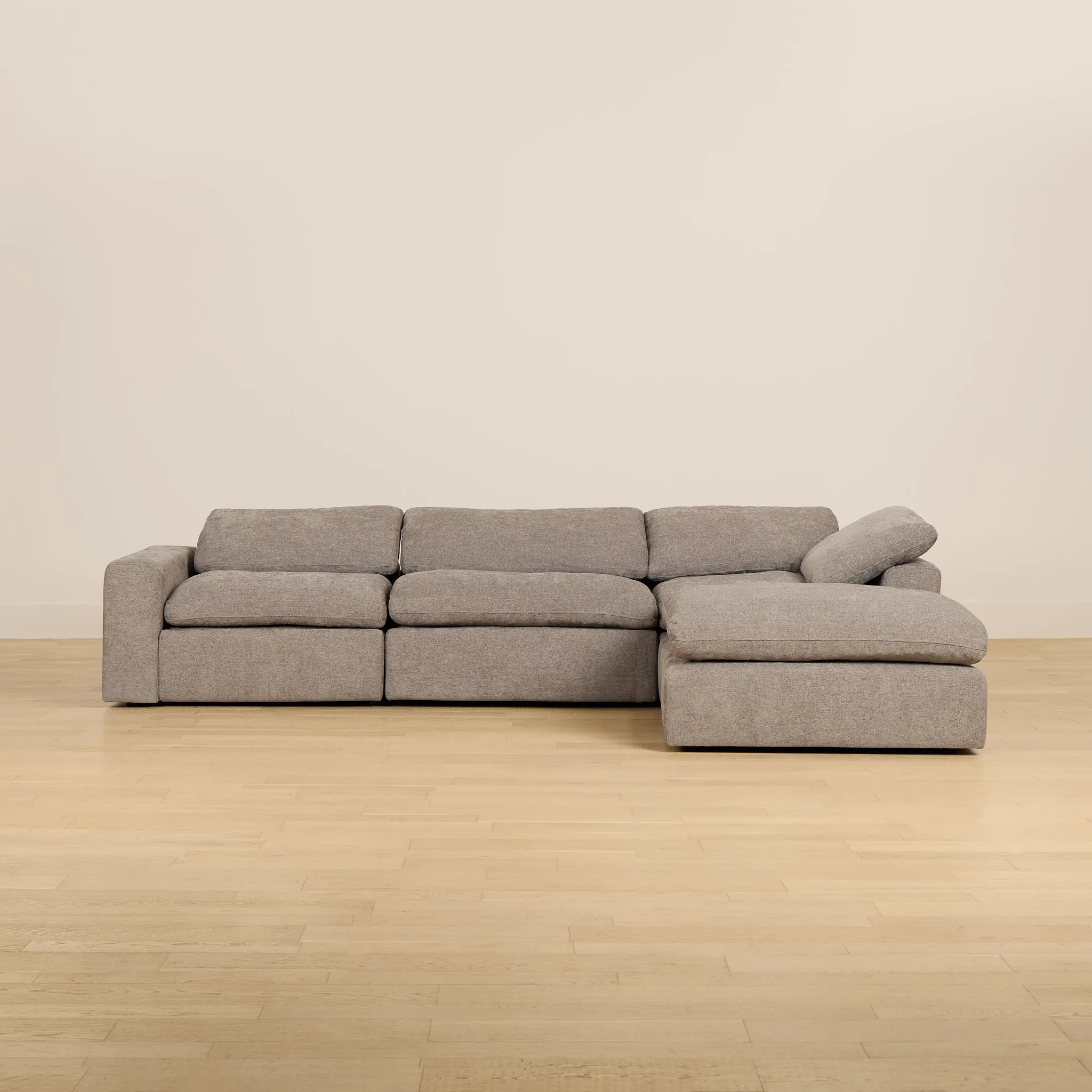 Drift Dark Gray Fabric Small Dual Power Right Bumper Sectional