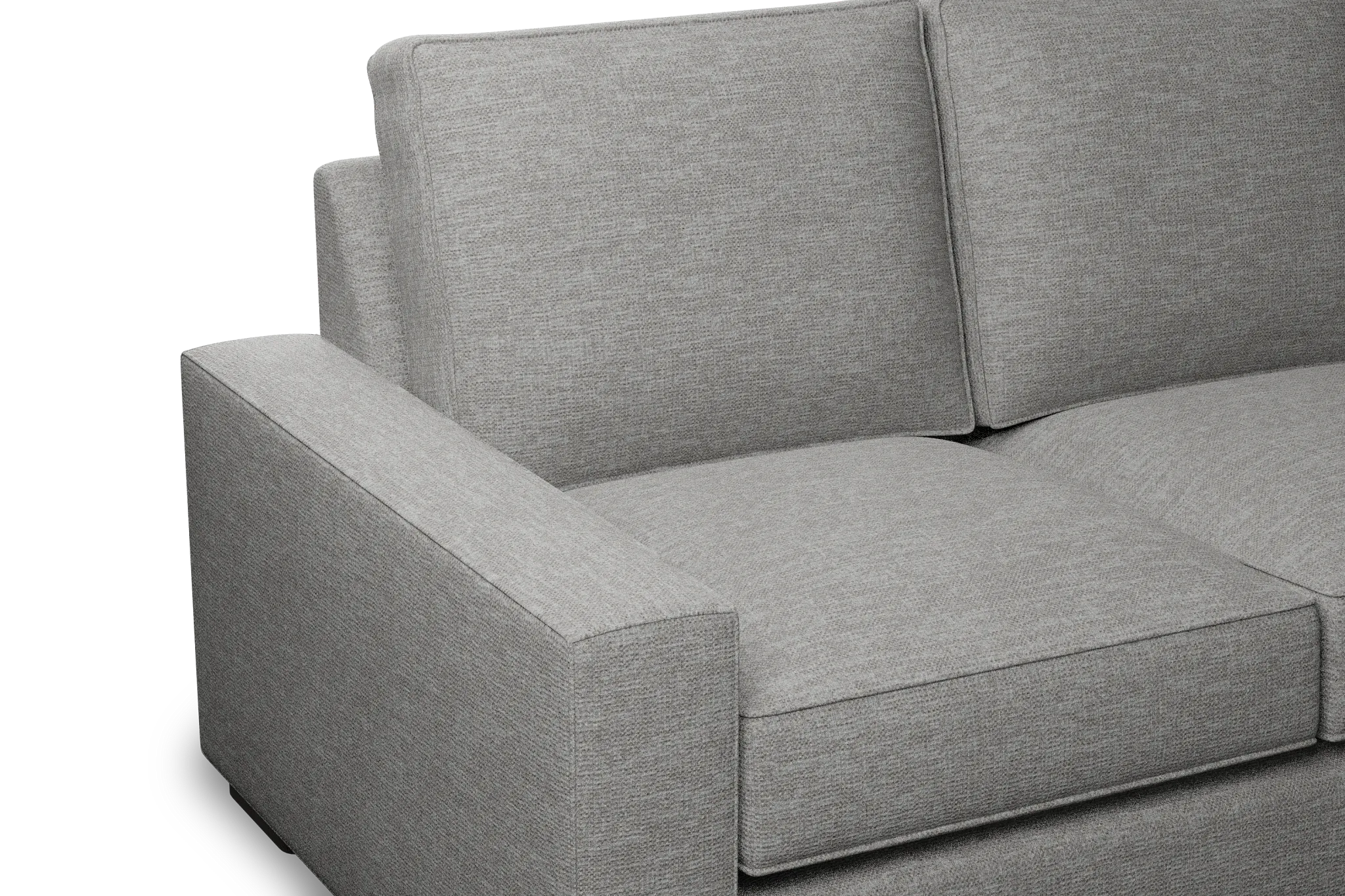 Edgewater Victory Gray 96" Sofa W/ 3 Cushions