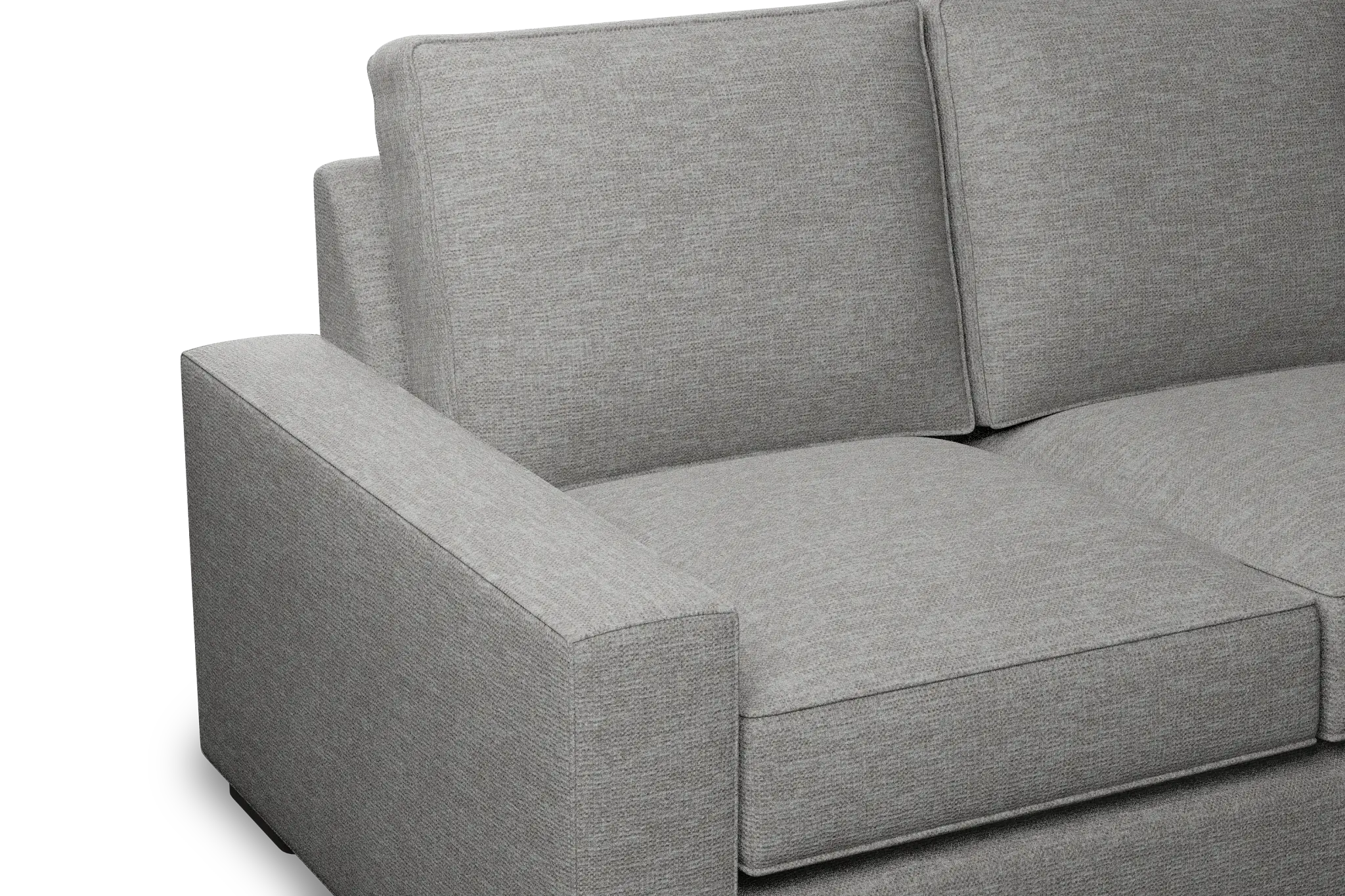 Edgewater Victory Gray 96" Sofa W/ 3 Cushions Edgewater Victory Gray 96" Sofa W/ 3 Cushions