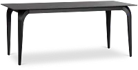 Sierra Black Stone Rectangular Table