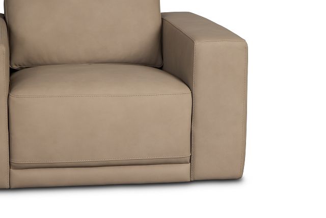 Kellan Taupe Leather Chair
