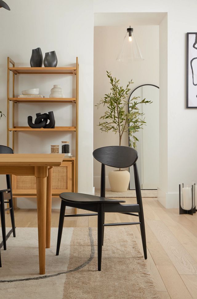 Brisbane Black Wood Side Chair