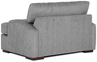 Alpha Light Gray Fabric Chair