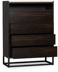 Perry Dark Tone Stone Media Chest