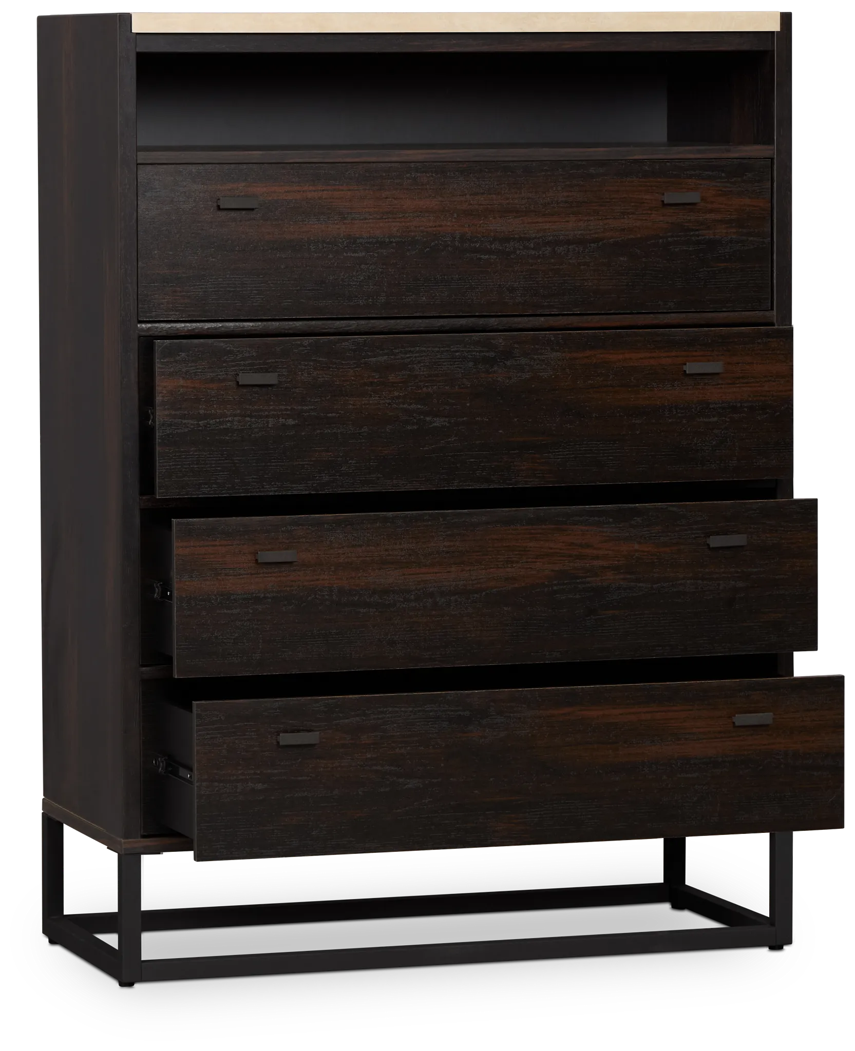 Perry Dark Tone Stone Media Chest