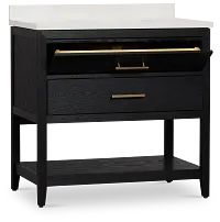 Alden Black 36" Single Bathroom Vanity