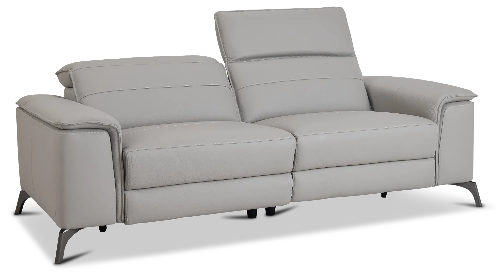 Pearson Gray Leather Sofa