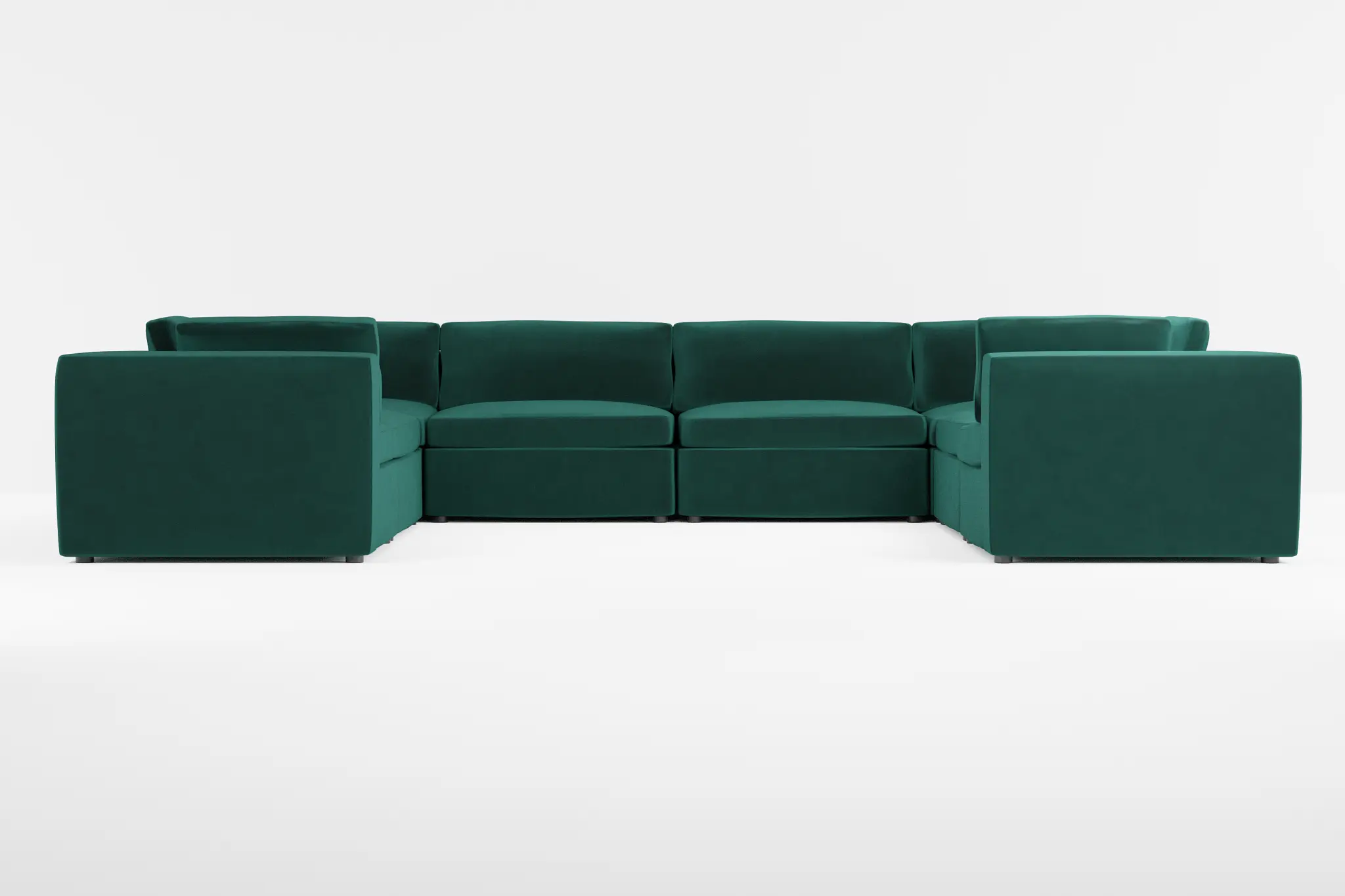 Destin Joya Green Velvet 8-piece Modular Sectional Destin Joya Green Velvet 8-piece Modular Sectional