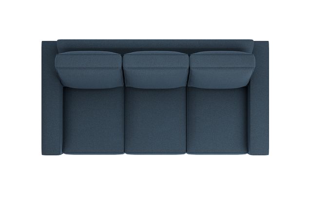 Edgewater Elite Blue 84" Sofa W/ 3 Cushions