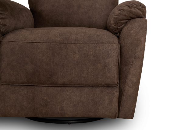 Ryder Brown Micro Power Swivel Glider Recliner