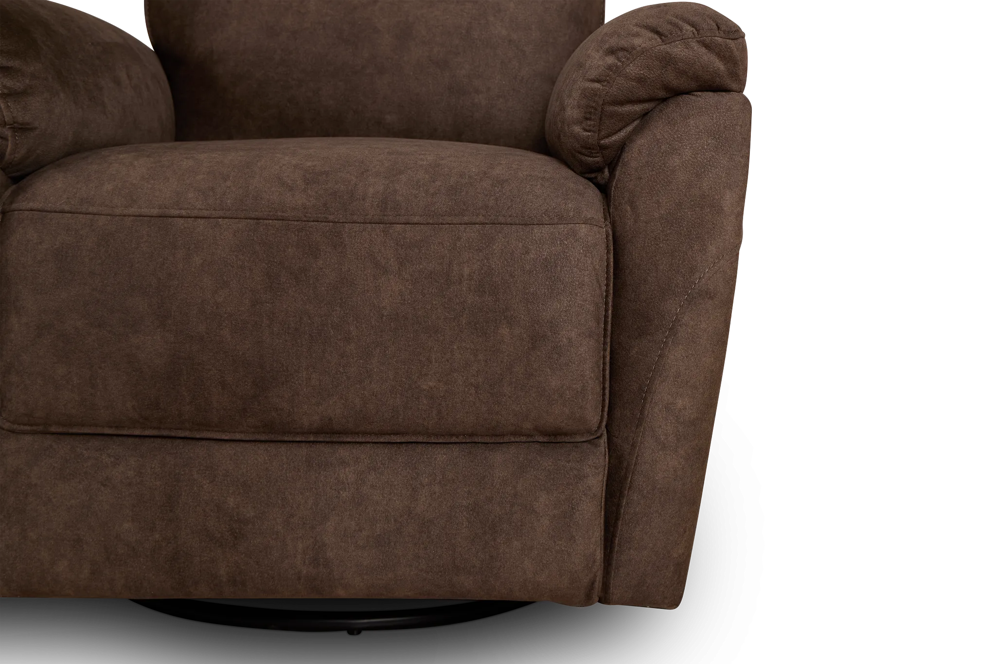 Ryder Brown Micro Power Swivel Glider Recliner