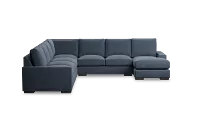 Edgewater Elevation Dark Blue Large Right Chaise Sectional