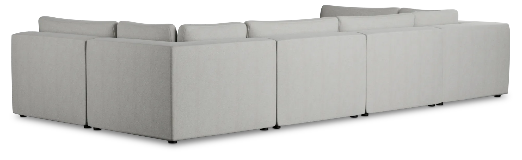 Destin Sutton Gray Fabric 8-piece Pit Sectional