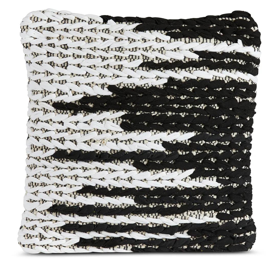 Kasbi Black Square Accent Pillow