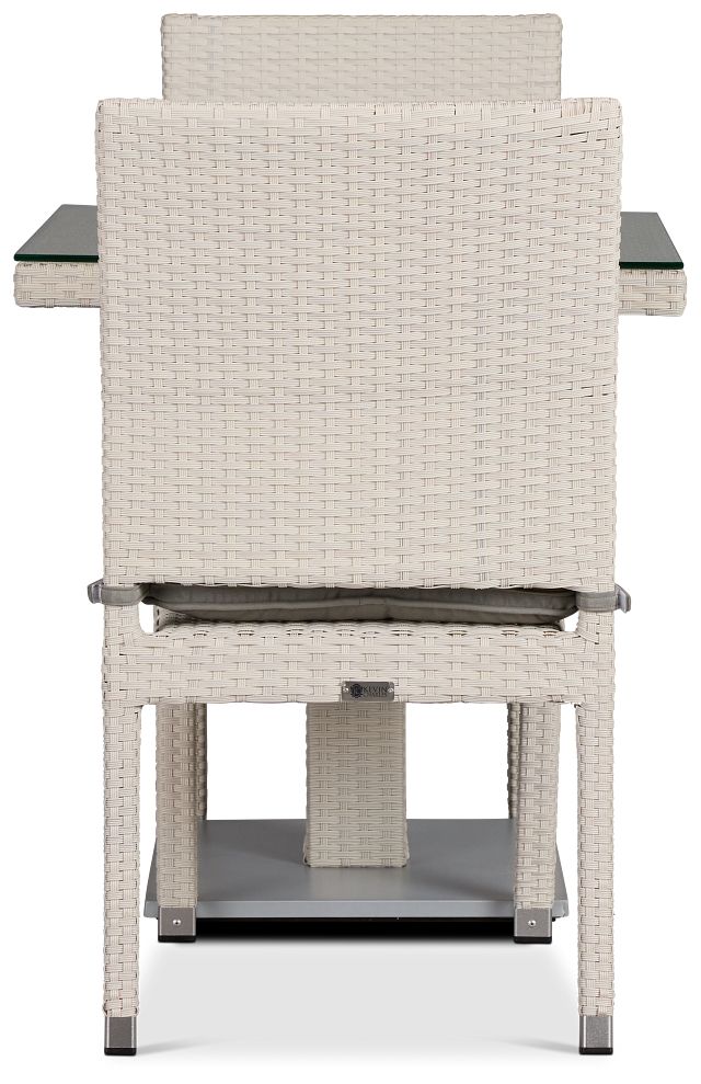 Bahia Gray 27" Square Table & 2 Chairs