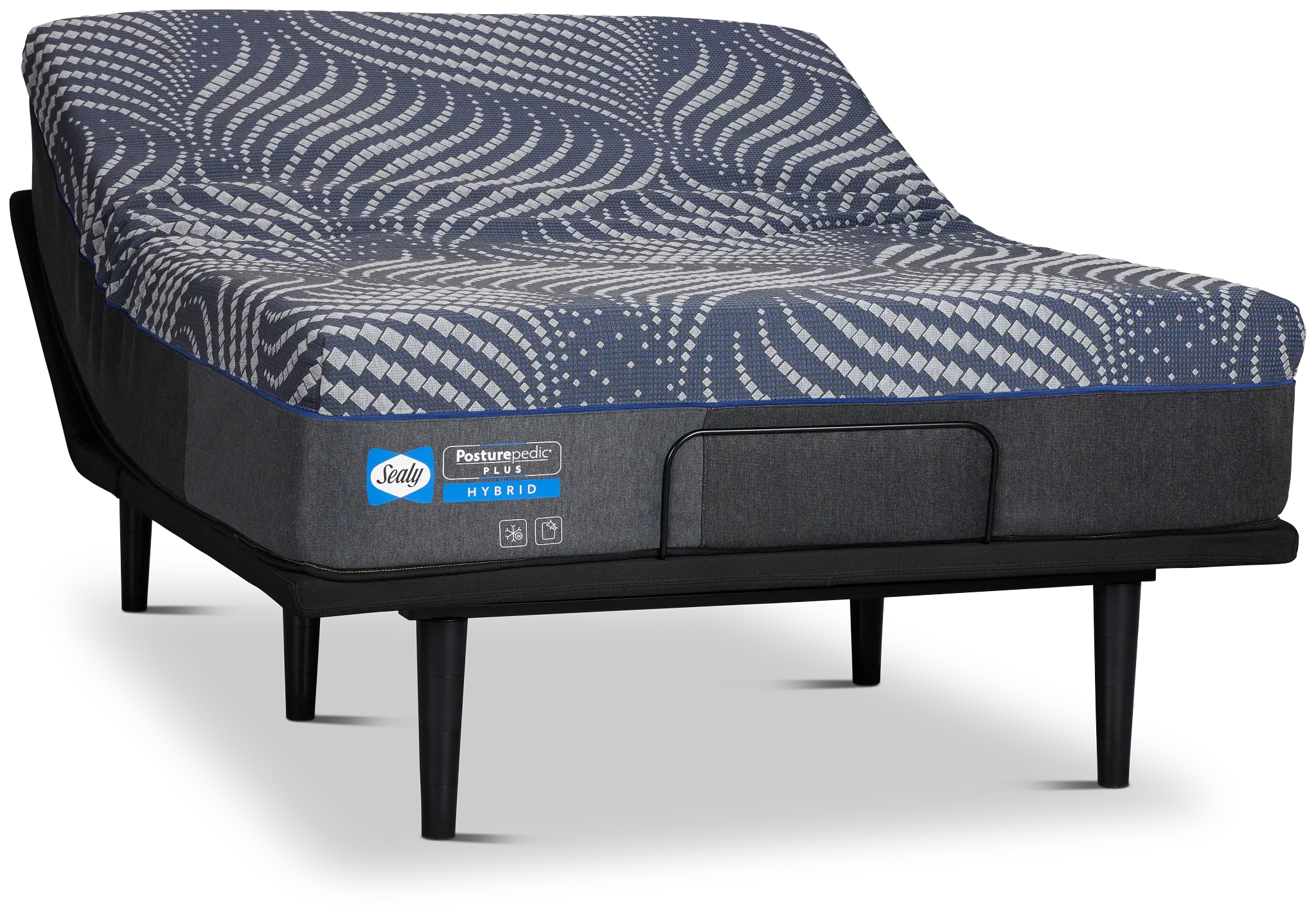 Sealy Posturpedic Plus Hybrid Albany Medium Ease Adjustable Mattress Set Sealy Posturpedic Plus Hybrid Albany Medium Ease Adjustable Mattress Set