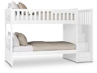 Charleston White Step Bunk Bed