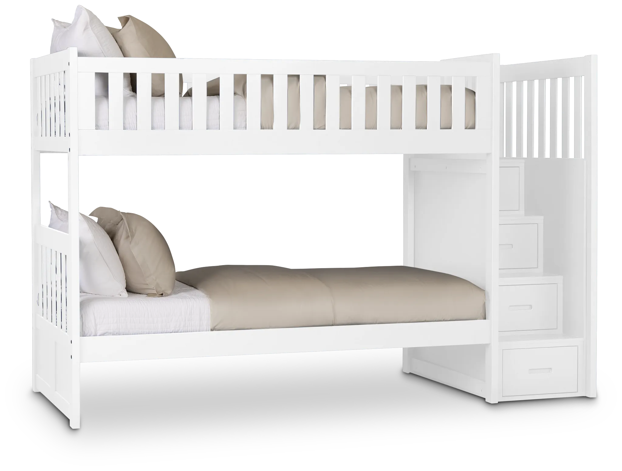 Charleston White Step Bunk Bed