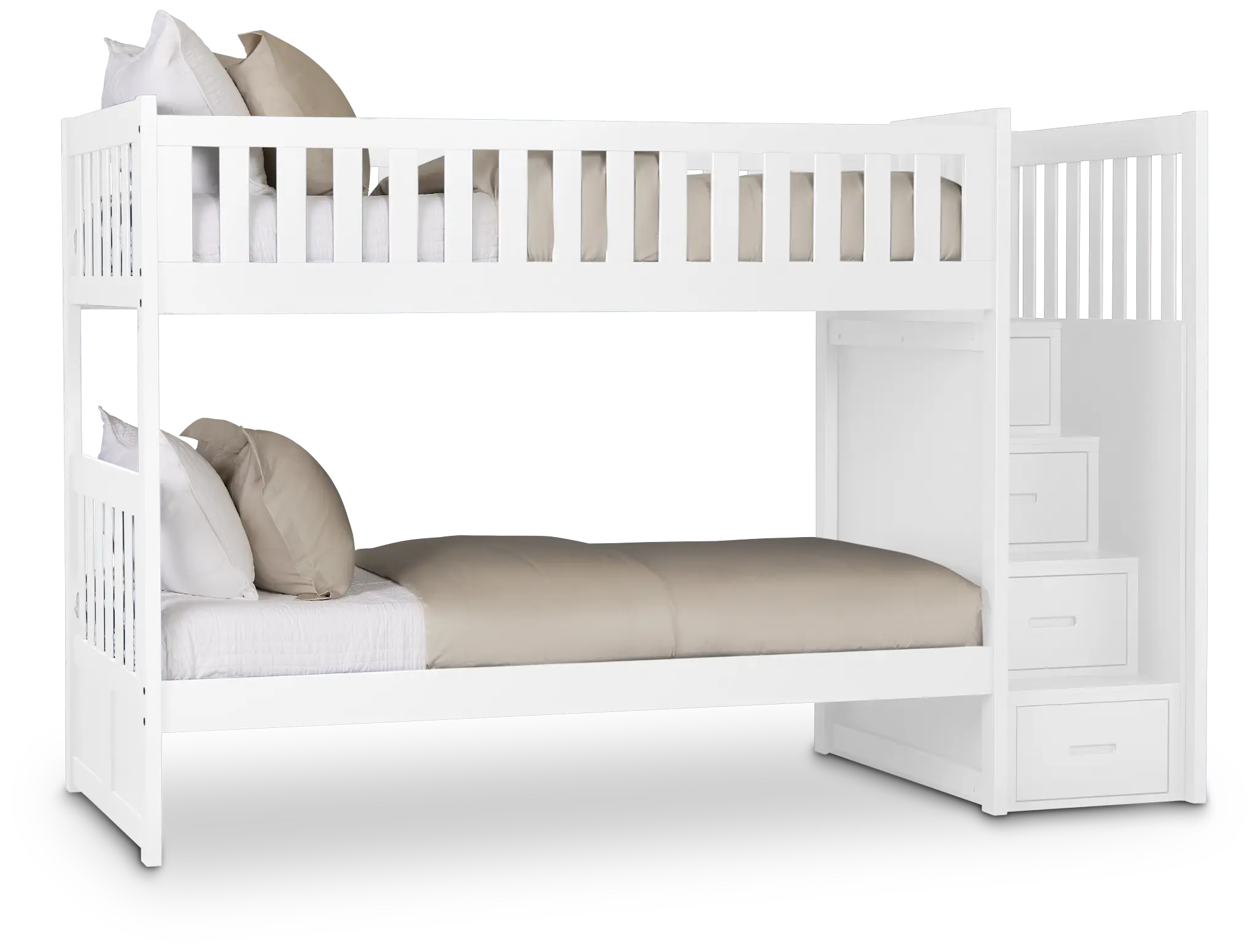 Charleston White Step Bunk Bed Charleston White Step Bunk Bed