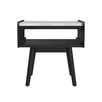 Joah Black Marble Square End Table