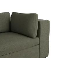 Destin Sutton Green Fabric 4-piece Bumper Sectional