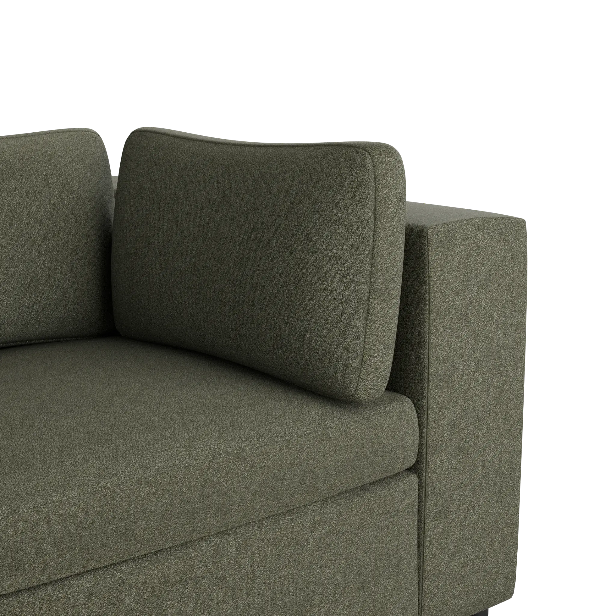 Destin Sutton Green Fabric 4-piece Bumper Sectional Destin Sutton Green Fabric 4-piece Bumper Sectional