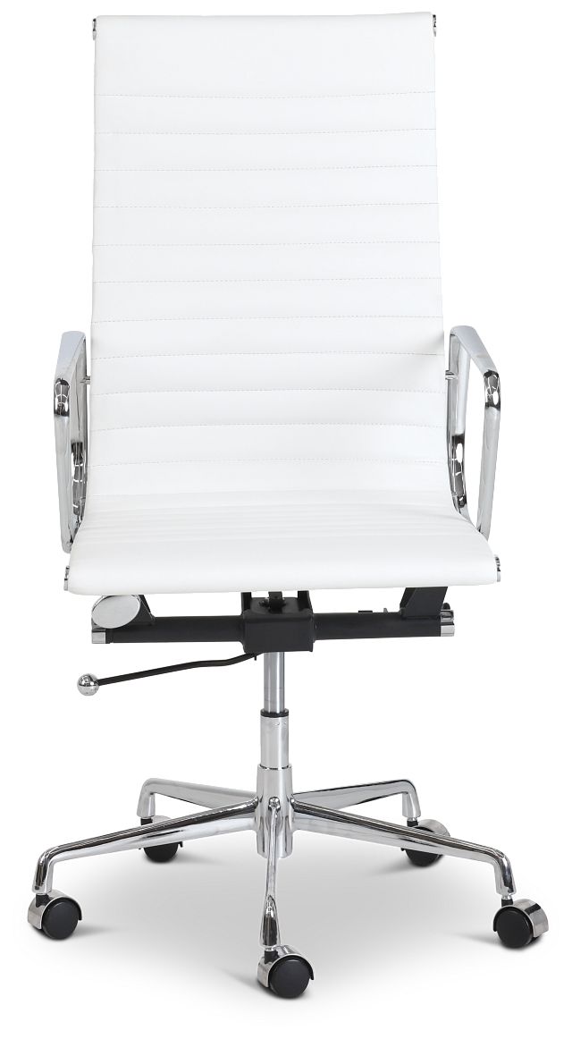 Amos White Desk Chair