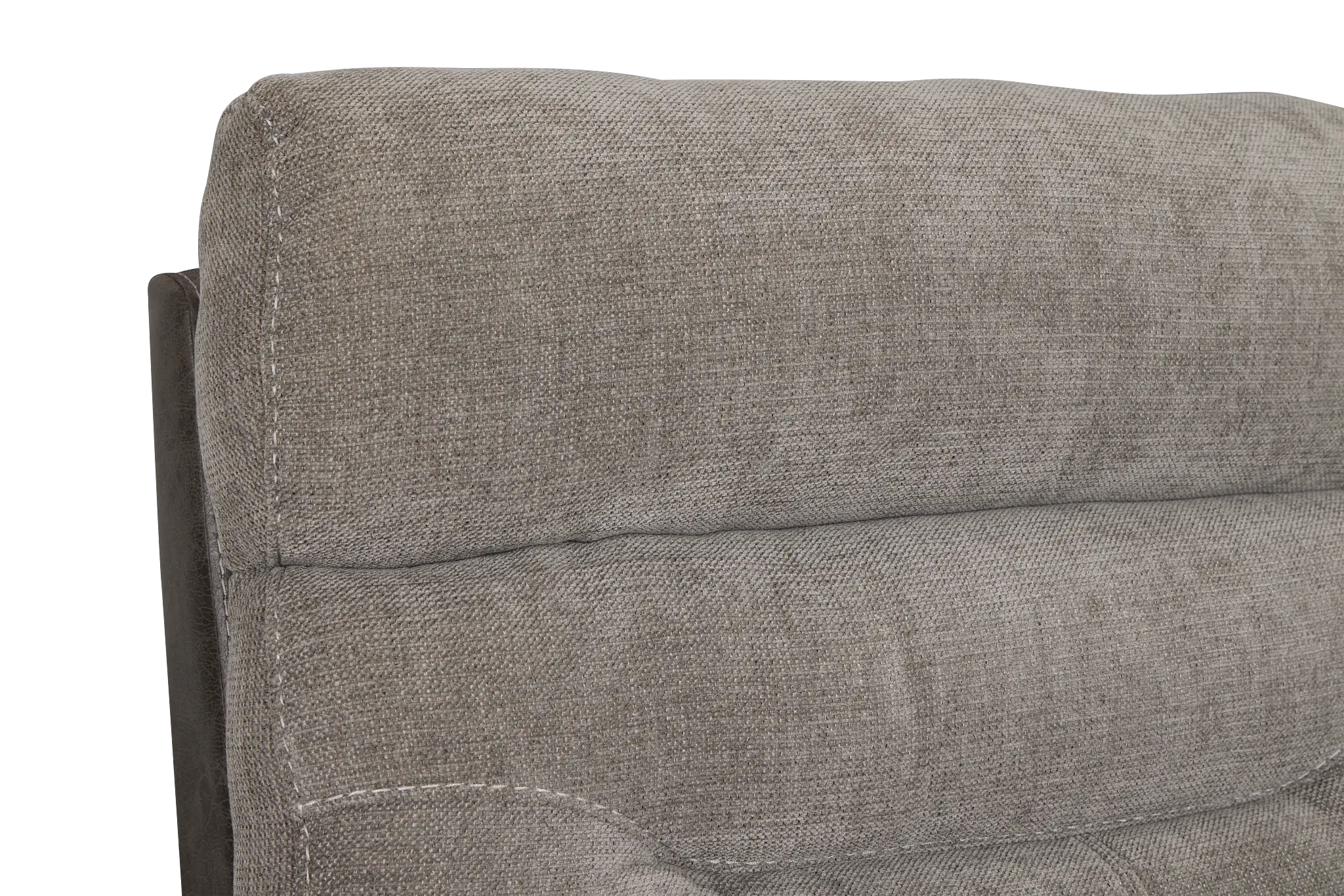 Travis Gray Fabric Medium Dual Power 2-arm Reclining Sectional Travis Gray Fabric Medium Dual Power 2-arm Reclining Sectional