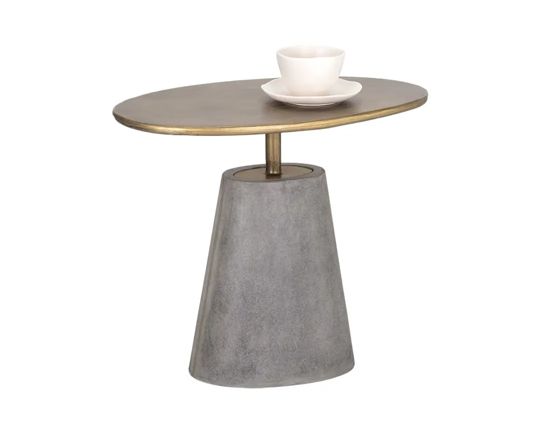 Billie Gray Oval End Table