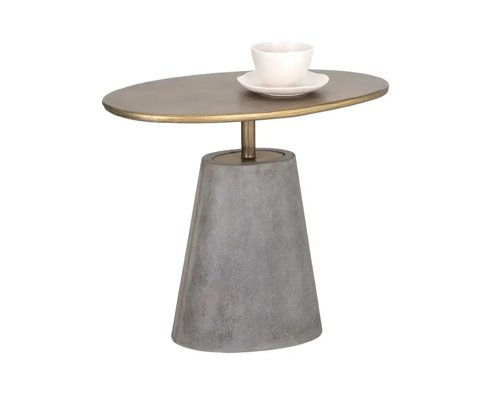 Billie Gray Oval End Table Billie Gray Oval End Table
