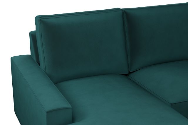 Edgewater Joya Teal Medium Left Chaise Sectional