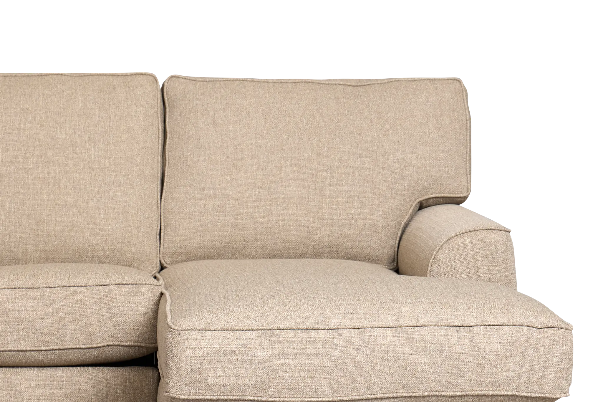 Sinclair Brown Fabric Right Chaise Innerspring Sleeper Sectional Sinclair Brown Fabric Right Chaise Innerspring Sleeper Sectional