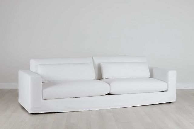 Cozumel White Fabric Large Sofa (0)