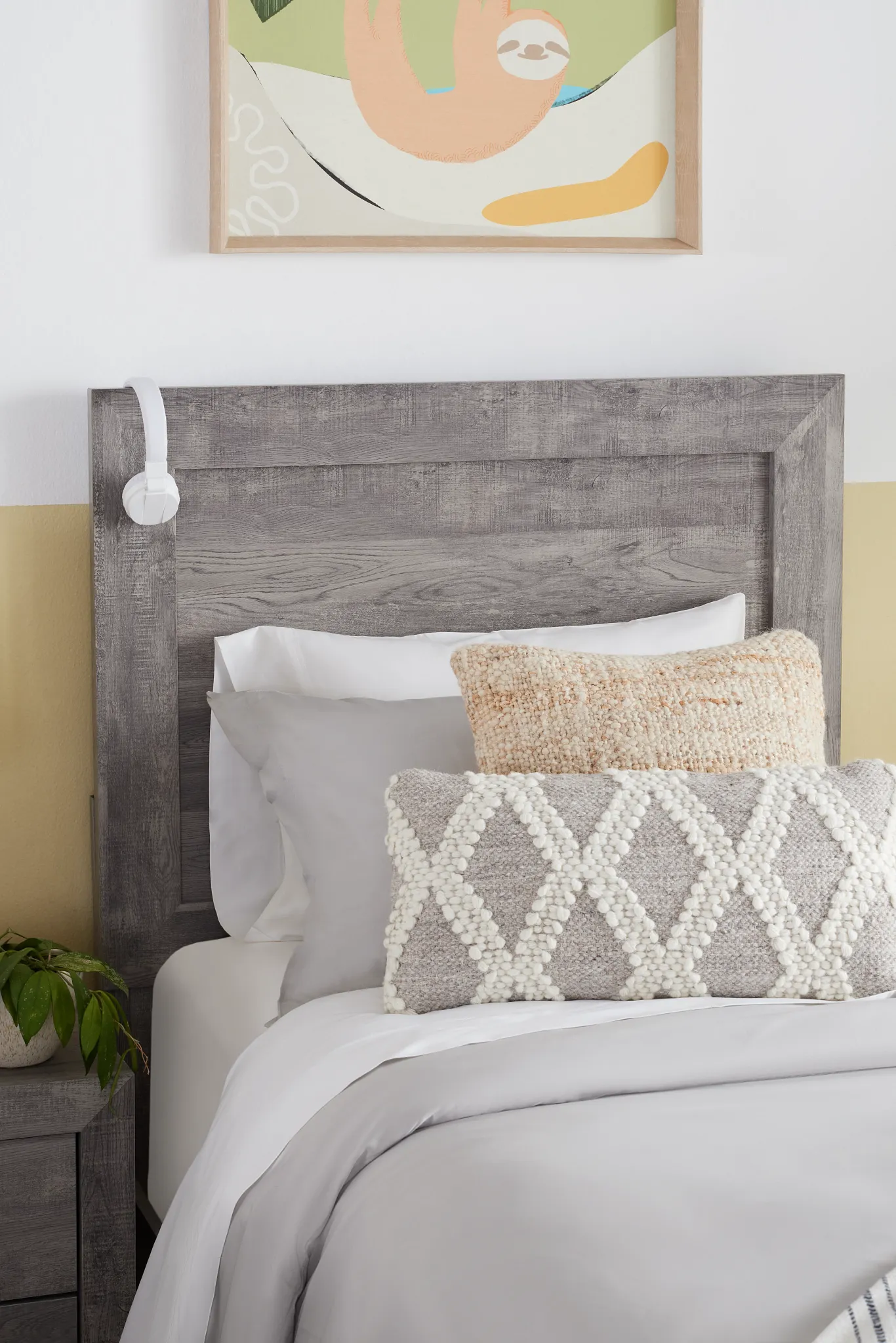 Ollie Gray Panel Bed