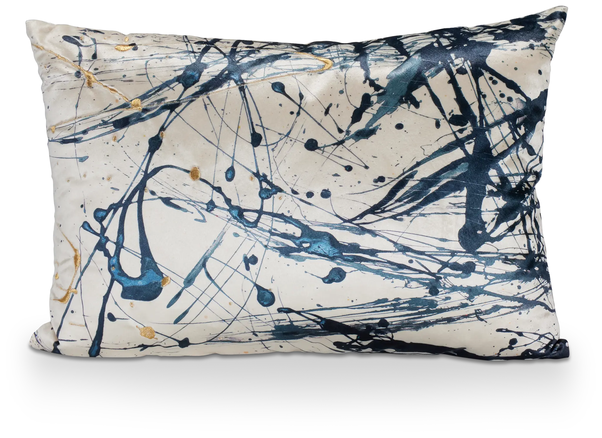 Leiana Blue Velvet Lumbar Accent Pillow Leiana Blue Velvet Lumbar Accent Pillow