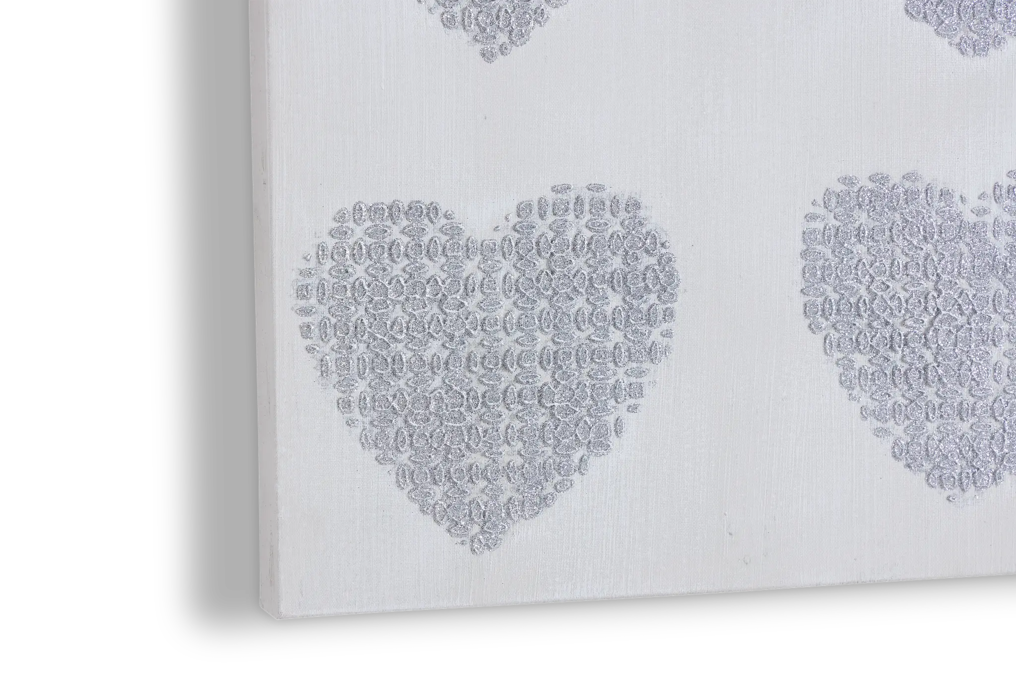 Heart Silver Canvas Wall Art Heart Silver Canvas Wall Art