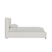 Grayton Sea Lane Dark Blue 44" Upholstered Platform Bed