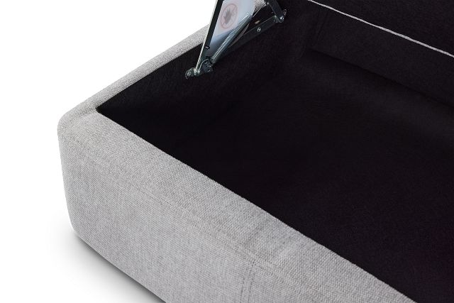 Callum Light Gray Storage Medium Right Triple Power Chaise Sleeper Sectional