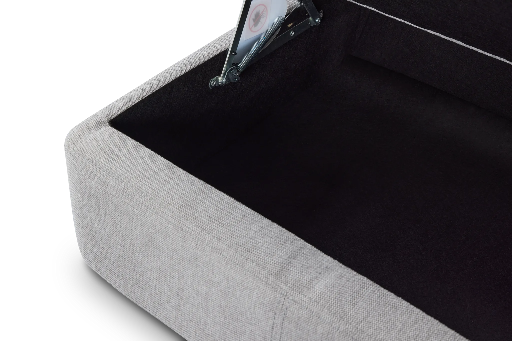 Callum Light Gray Storage Medium Right Triple Power Chaise Sleeper Sectional