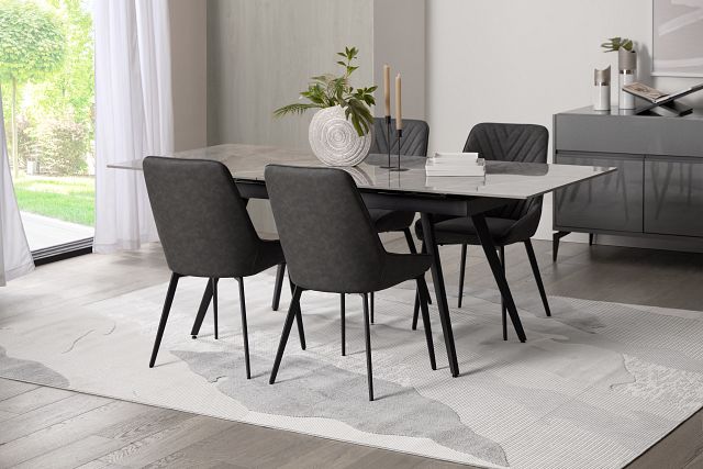 Maricopa Gray Extension Rectangular Table